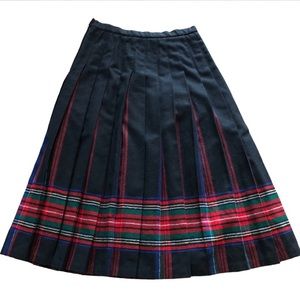 Pendleton Vintage 100% virgin wool HOLIDAY skirt
